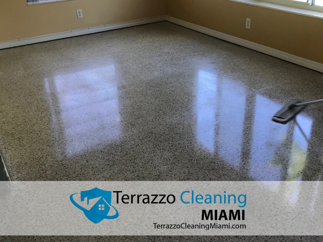 Restoring Terrazzo Floor Service Miami